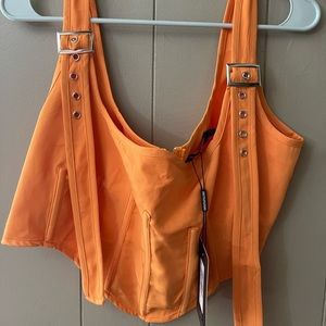 Orange pretty little thing size 14, buckle strap corset